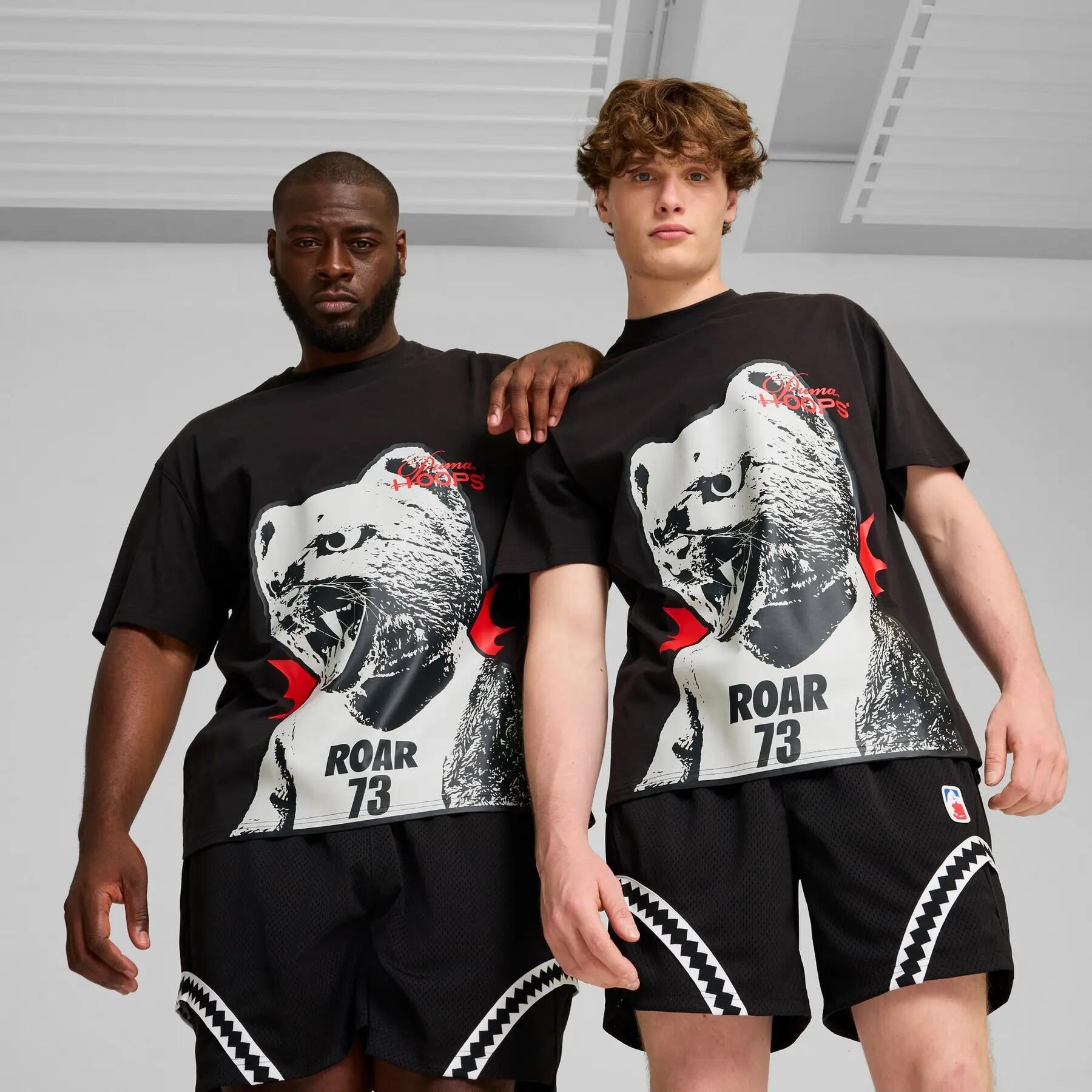 T-shirt da uomo Puma HE CAN HOOP nera, taglia M 3/7