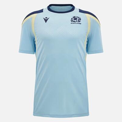 Scotland rugby trainings t-shirt 2026/27 lichtblauw