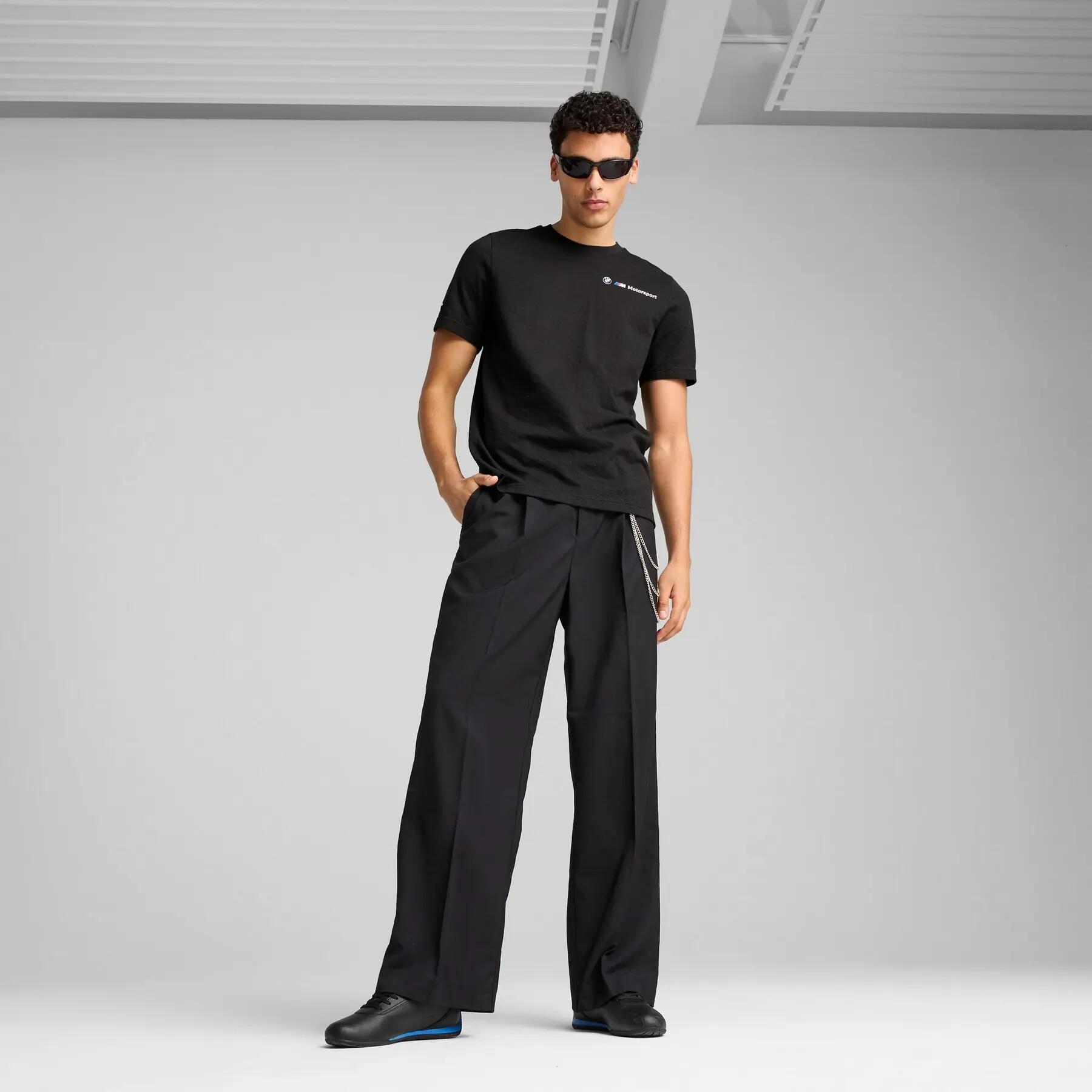 Camiseta masculina Puma BMW MMS Jacquard preta, tamanho P 5/5