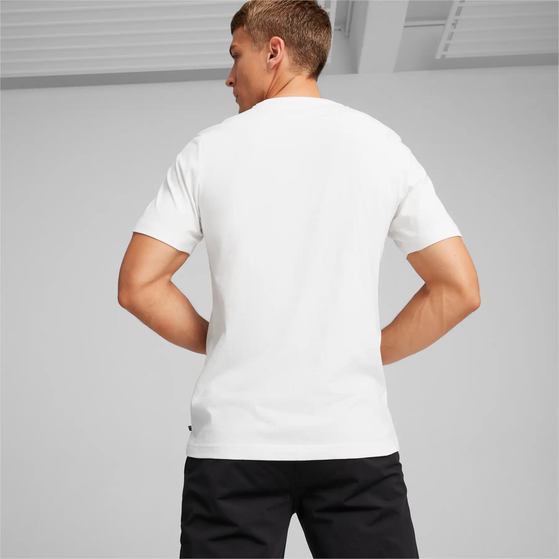 Puma BMW MMS GRAPHIC heren T-shirt wit maat L 5/6