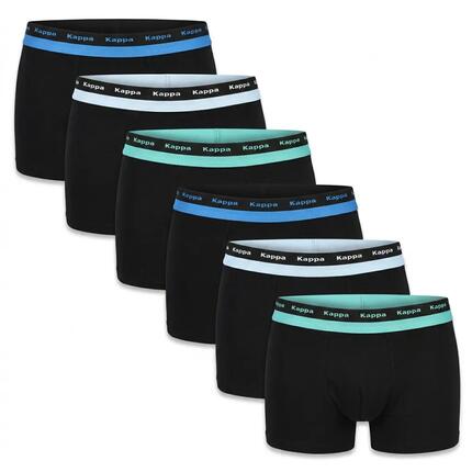 KAPPA Boxershorts Heren Set van 6, Katoen, Elastische Riem met Kappa Logo