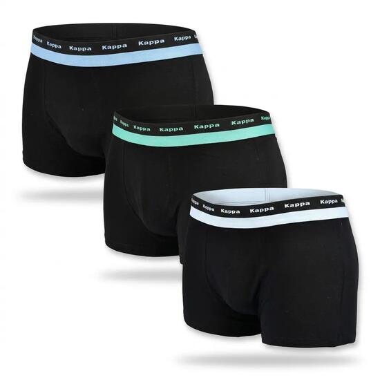 KAPPA Boxershorts heren set van 3, katoen, elastische riem met Kappa logo