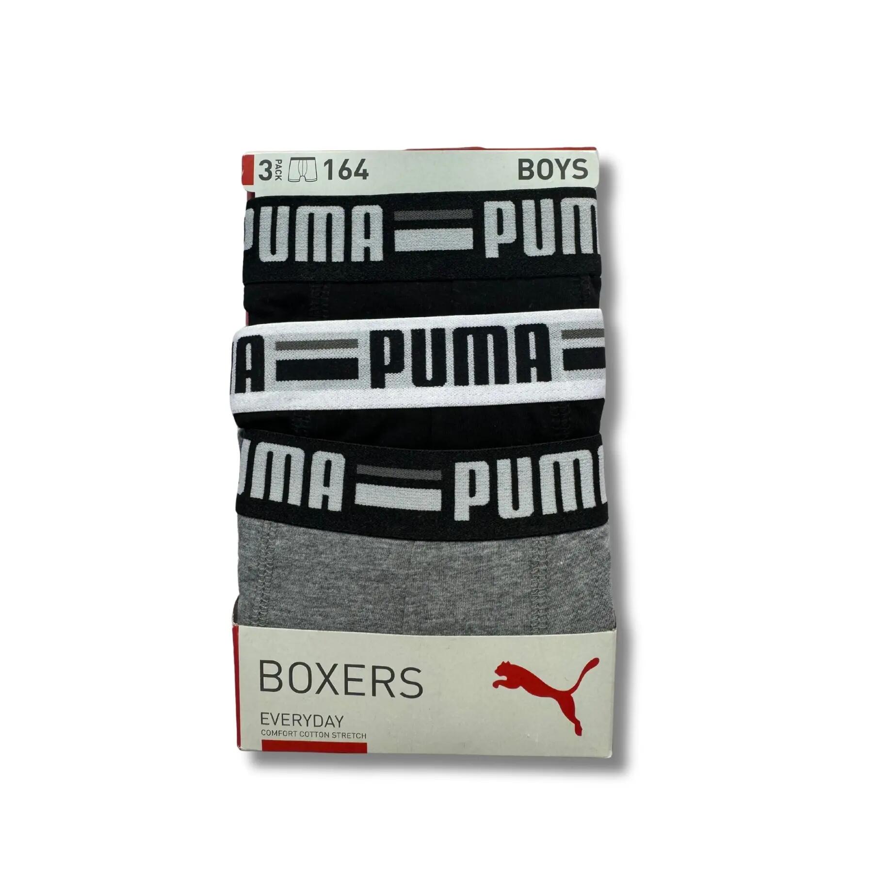 Boxershorts voor jongens Puma BASIC BRAND 3-PACK 93545901 r 140 1/2