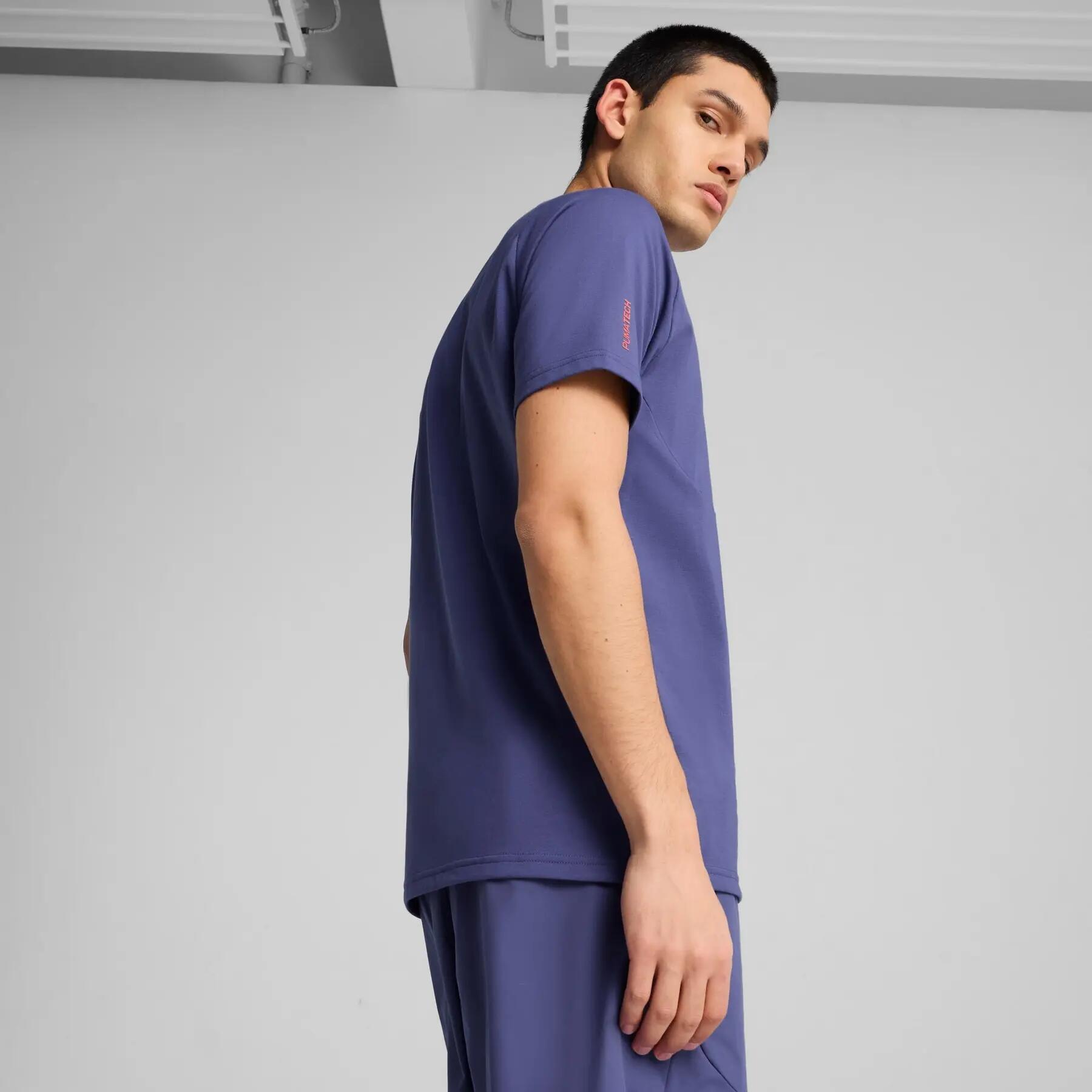 Puma HOOPS X PUMATECH GRAPHIC heren T-shirt paars maat M 6/7