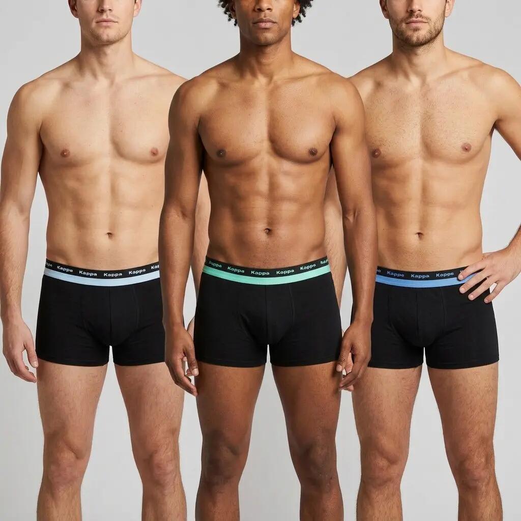 KAPPA Boxershorts Heren Set van 6, Katoen, Elastische Riem met Kappa Logo 2/7