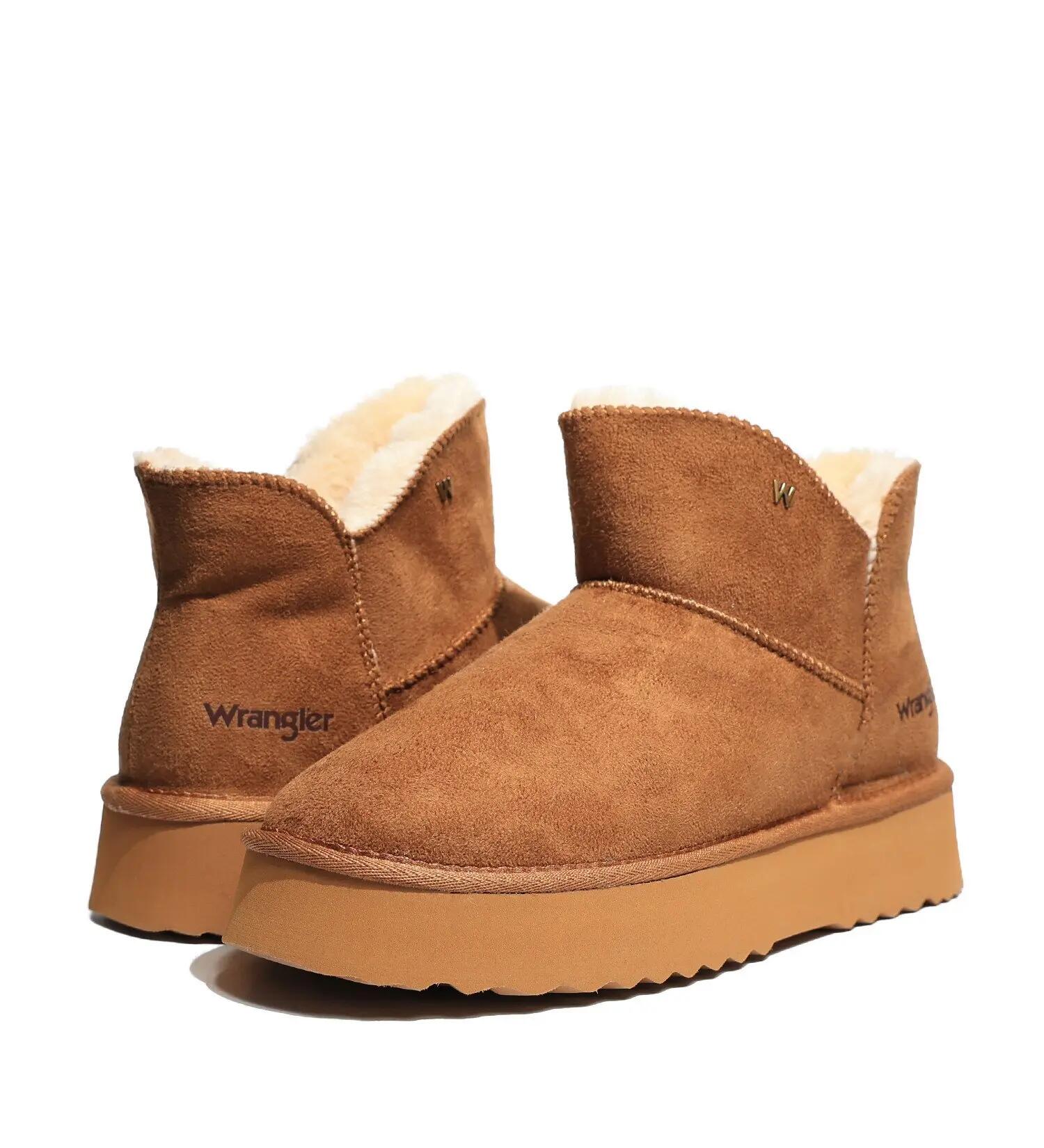 Wrangler Elsa Platform MID damessnowboots met bont, bruin (20243079.37B) 40.0 5/5