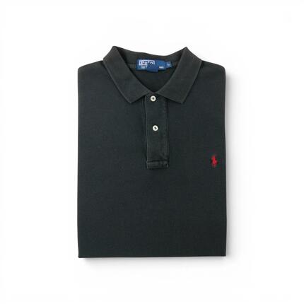Seconde vie - Polo manches courtes Homme Noir - Très bon état