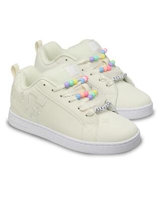 Leren schoenen court graffik weiss dames