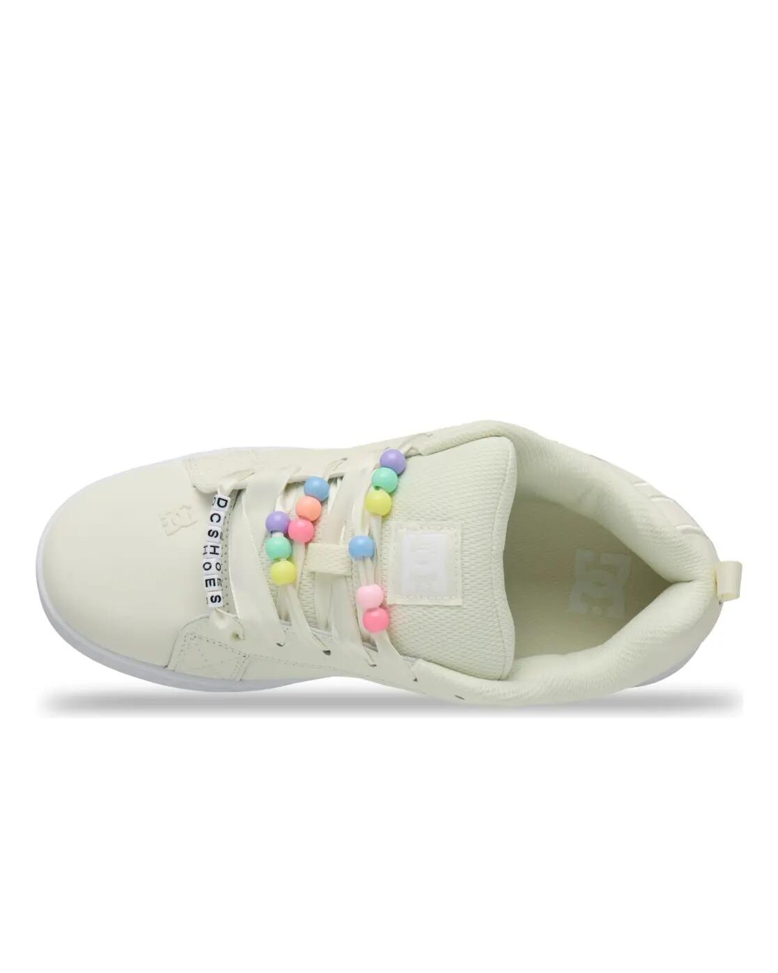 Leren schoenen COURT GRAFFIK Weiss Dames 4/4