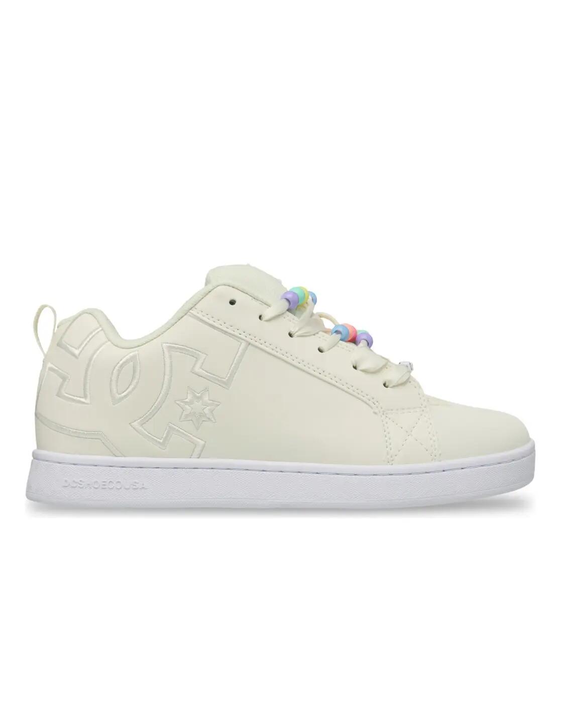 Leren schoenen COURT GRAFFIK Weiss Dames 2/4