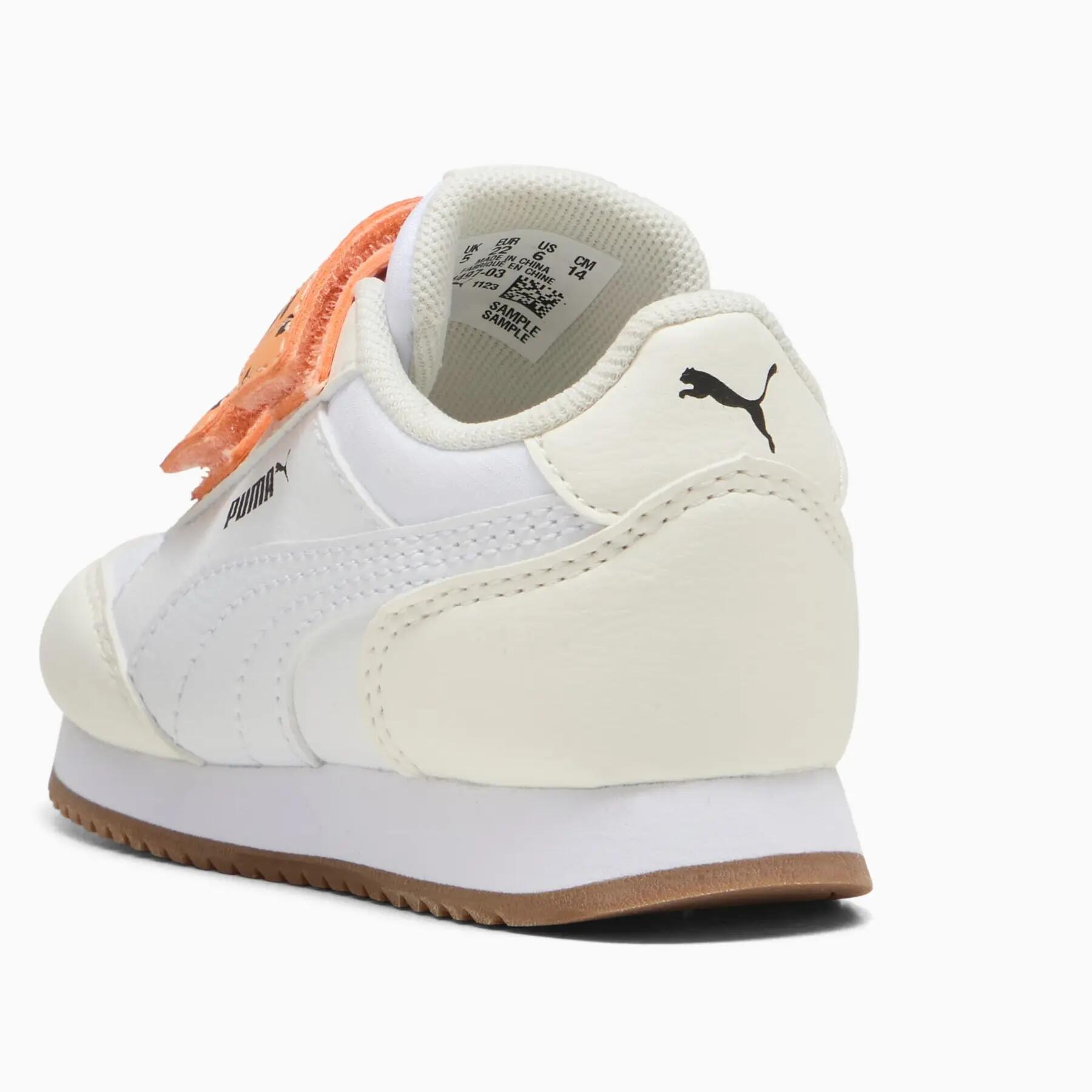Tênis esportivo infantil Puma ADAPTOR MATCH V INF branco 40149703 tamanho 22 6/6