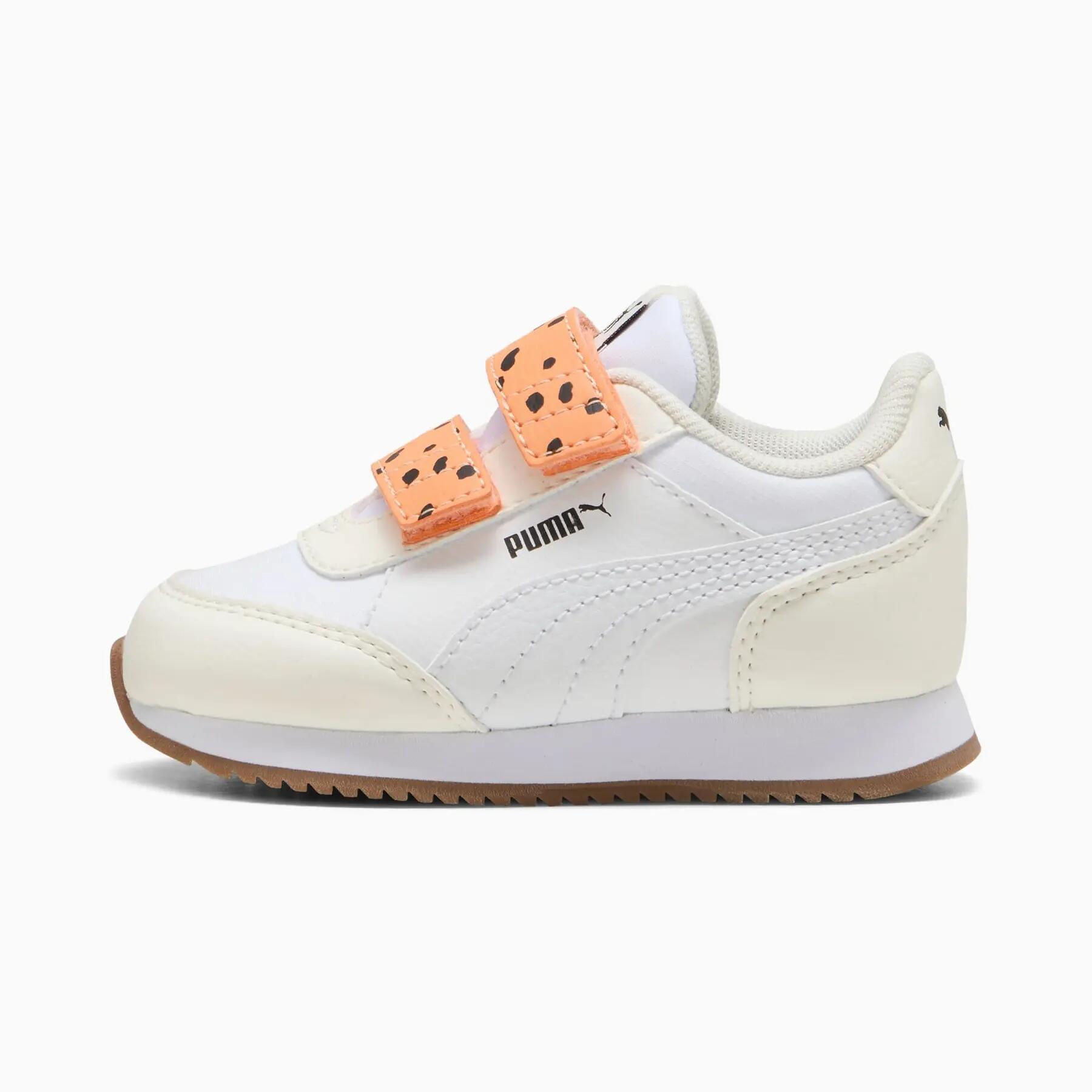 Tênis esportivo infantil Puma ADAPTOR MATCH V INF branco 40149703 tamanho 22 2/6