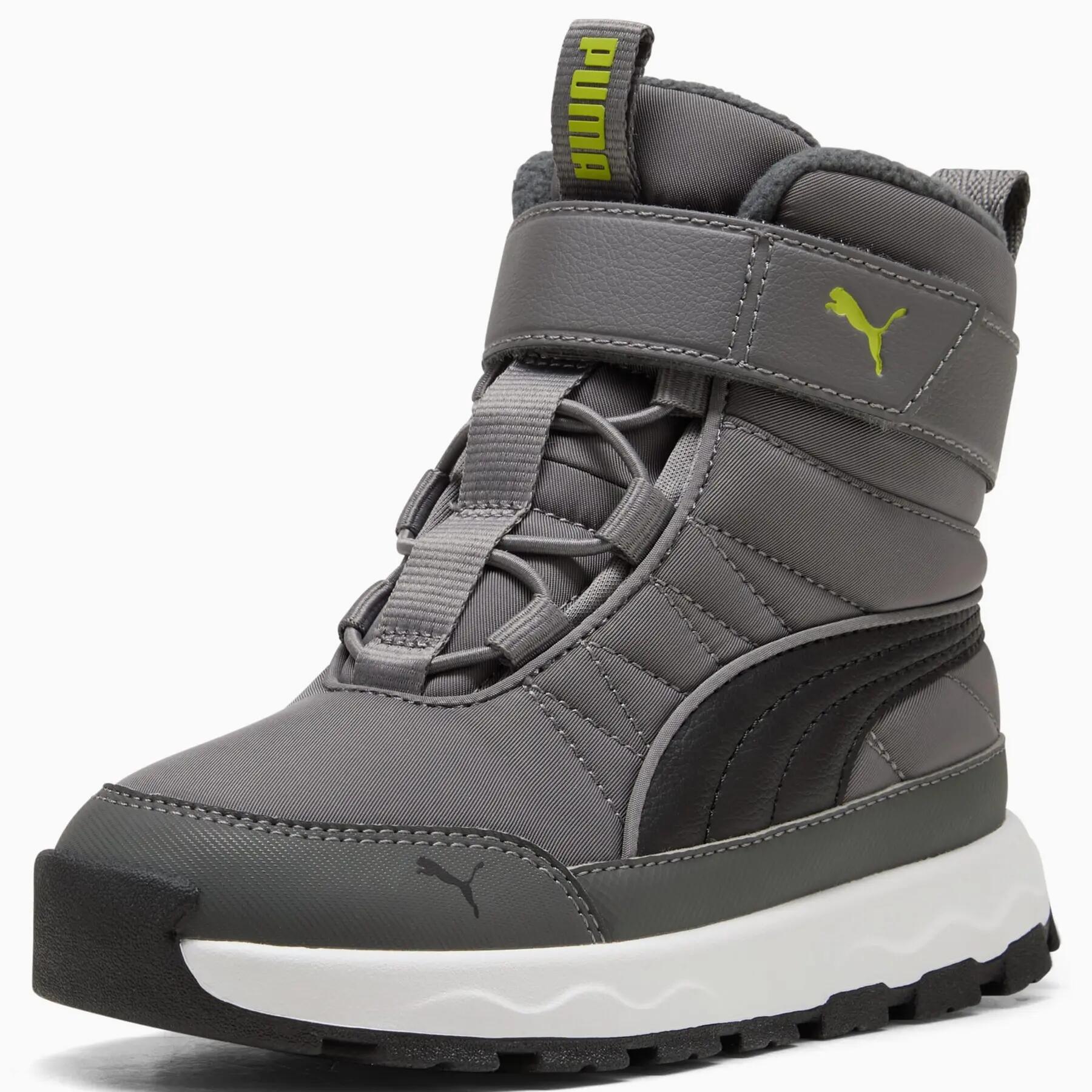 Bota infantil Puma EVOLVE BOOT AC+ PS cinza, modelo 39264508, tamanho 30. 5/7