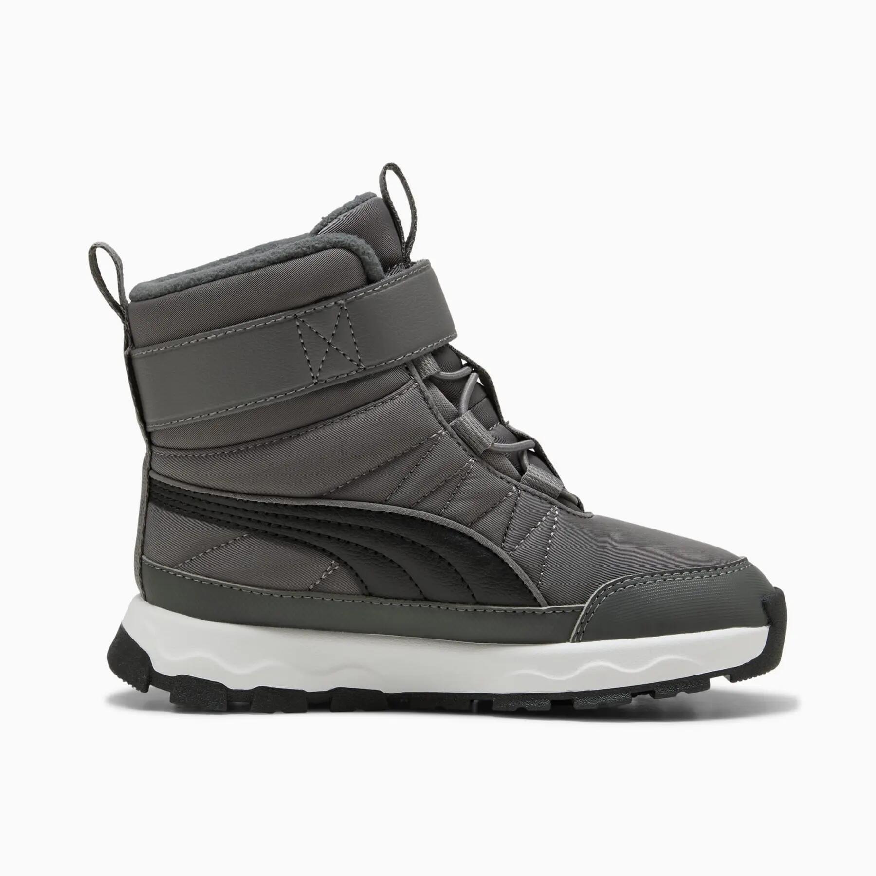 Bota infantil Puma EVOLVE BOOT AC+ PS cinza, modelo 39264508, tamanho 30. 4/7