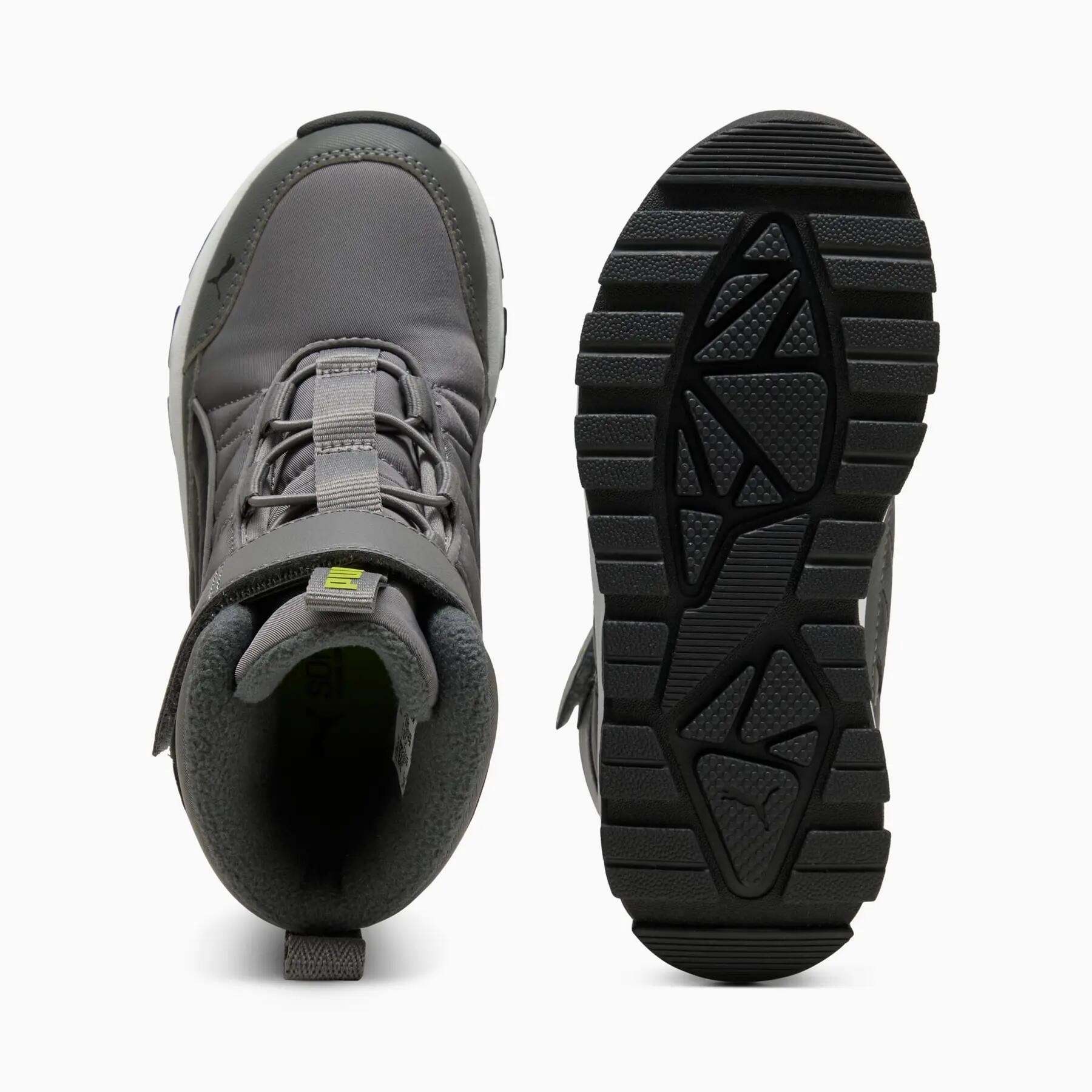 Bota infantil Puma EVOLVE BOOT AC+ PS cinza, modelo 39264508, tamanho 30. 3/7