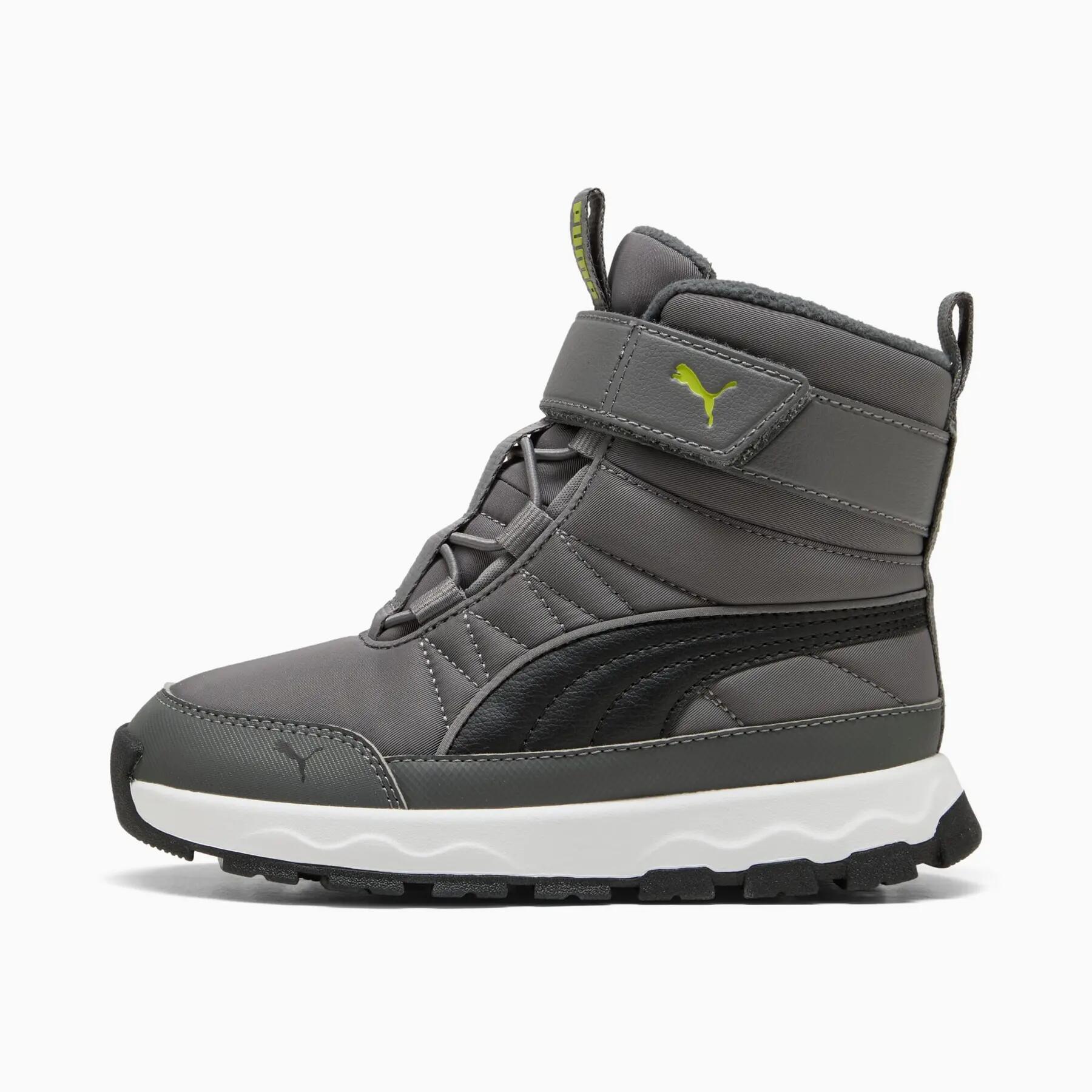 Bota infantil Puma EVOLVE BOOT AC+ PS cinza, modelo 39264508, tamanho 30. 2/7