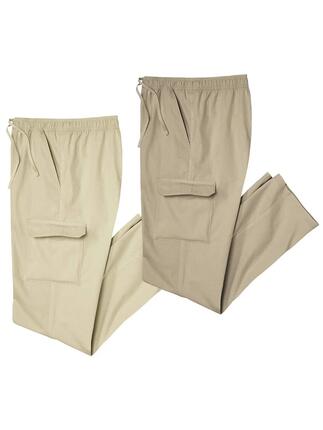 Le Lot de 2 Pantalons Détente Cargo