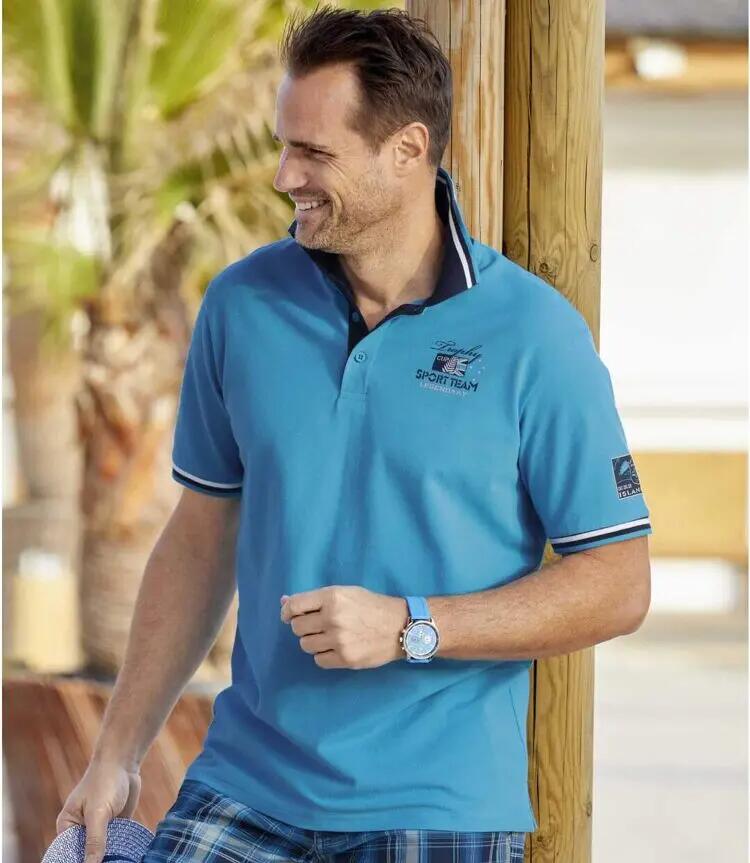 Lot de 2 Polos Piqués Island Cup 2/5