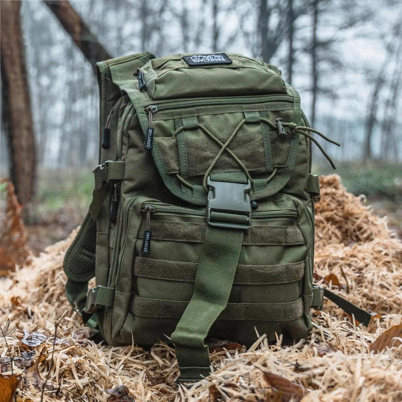 Mochila de Sobrevivência OFF ACC Hiker 25L Verde 5/6