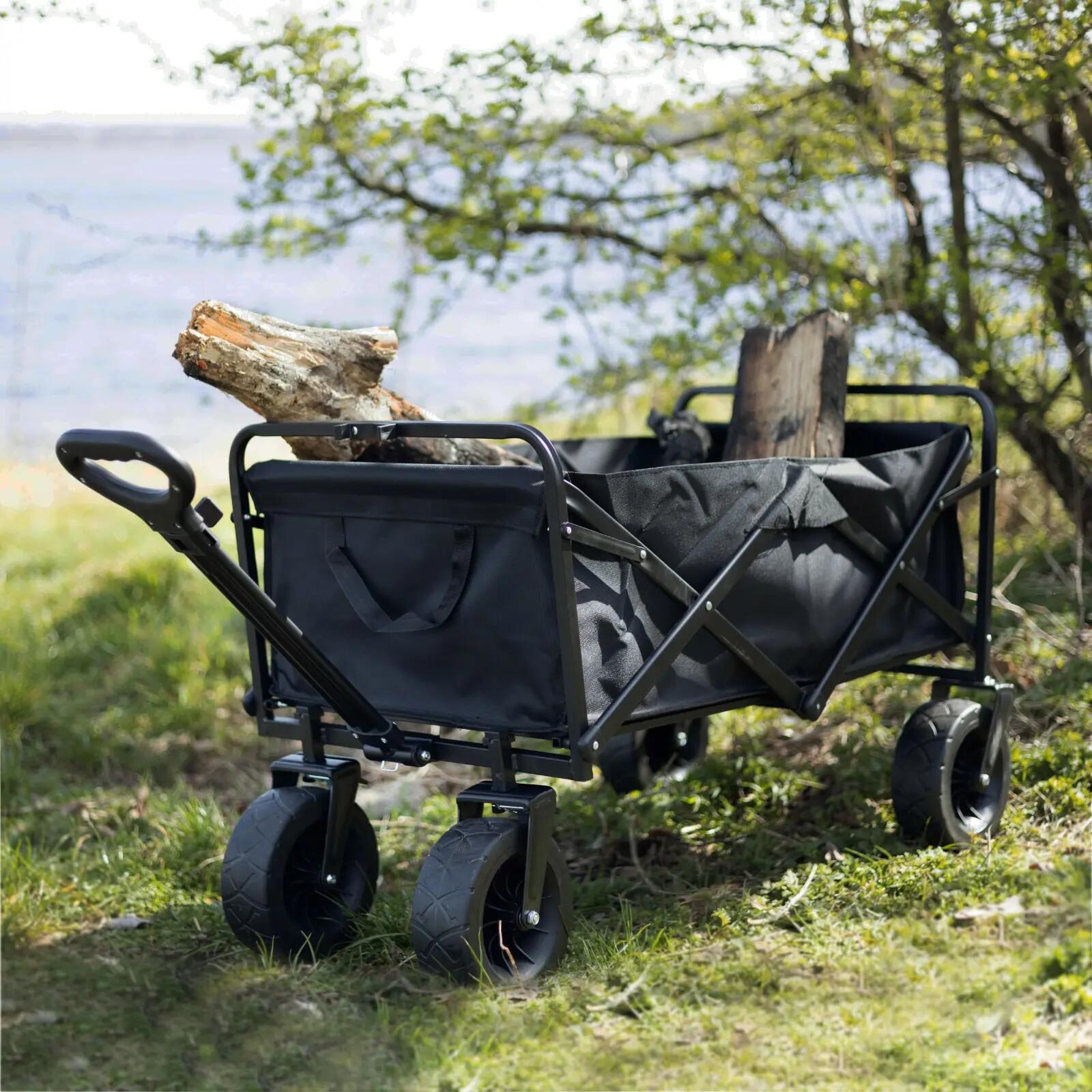 Carrinho de campismo OFFLANDER 150L - Modelo turístico dobrável em metal 5/6