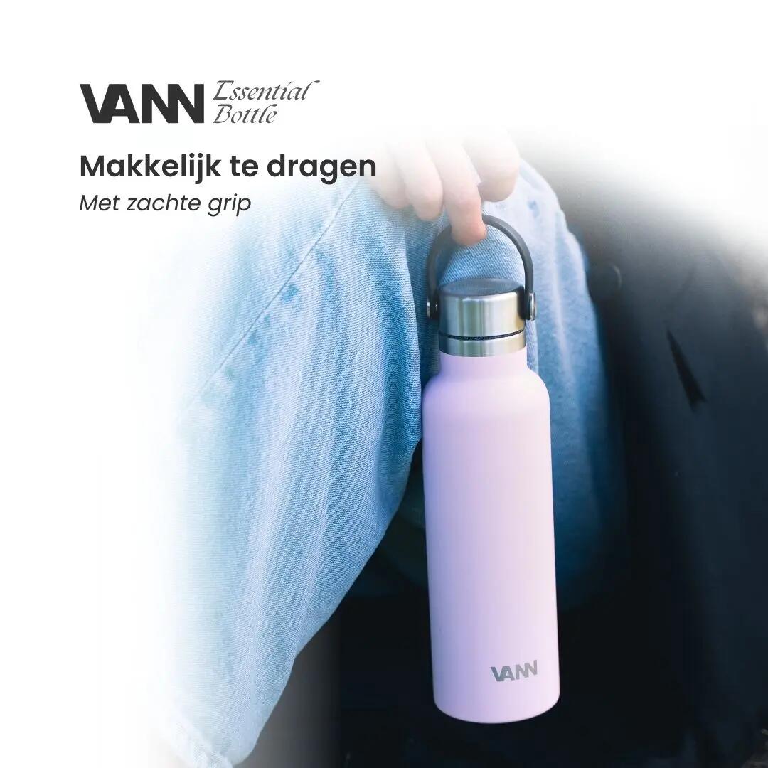 RVS waterfles - Essential Bottle 600 ml - 100% RVS, dubbelwandig - Arctic Sage 8/10