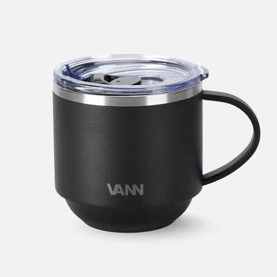 Rvs mok - vann mug 330 ml - dubbelwandig, kampeermok