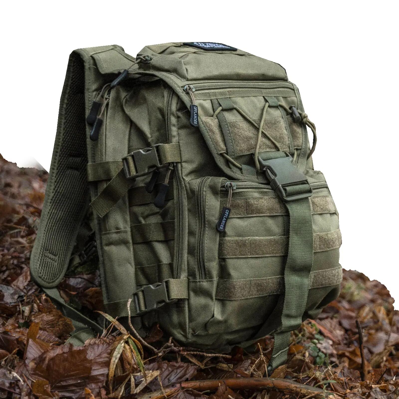 Mochila de Sobrevivência OFF ACC Hiker 25L Verde 3/6