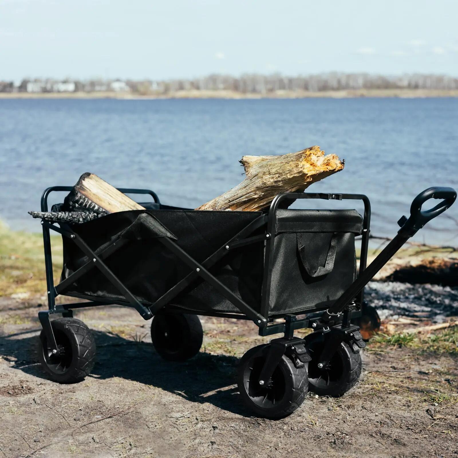 Carrinho de campismo OFFLANDER 150L - Modelo turístico dobrável em metal 3/6