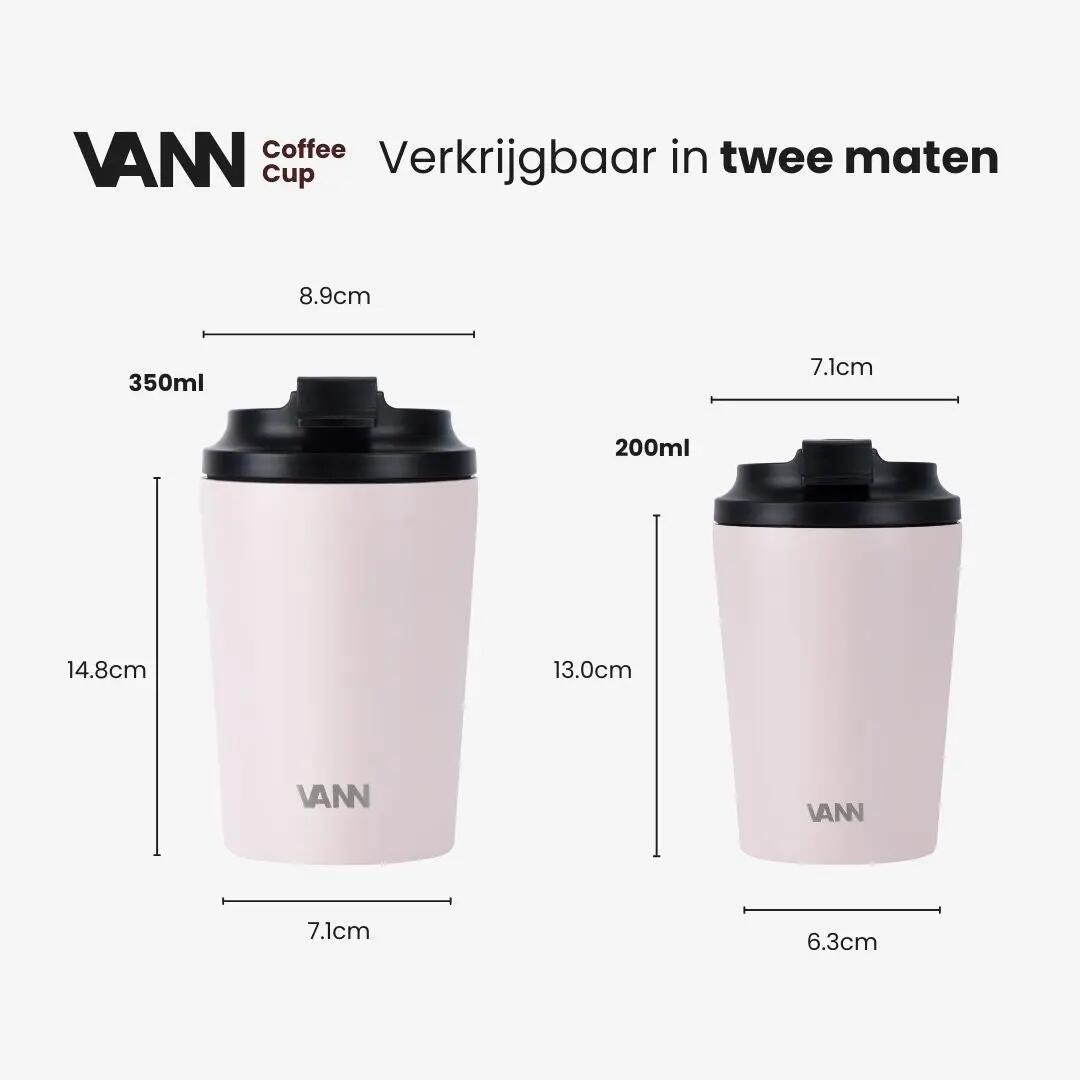 RVS koffiebeker to go - Koffiebeker 350 ml - Oranje 3/9