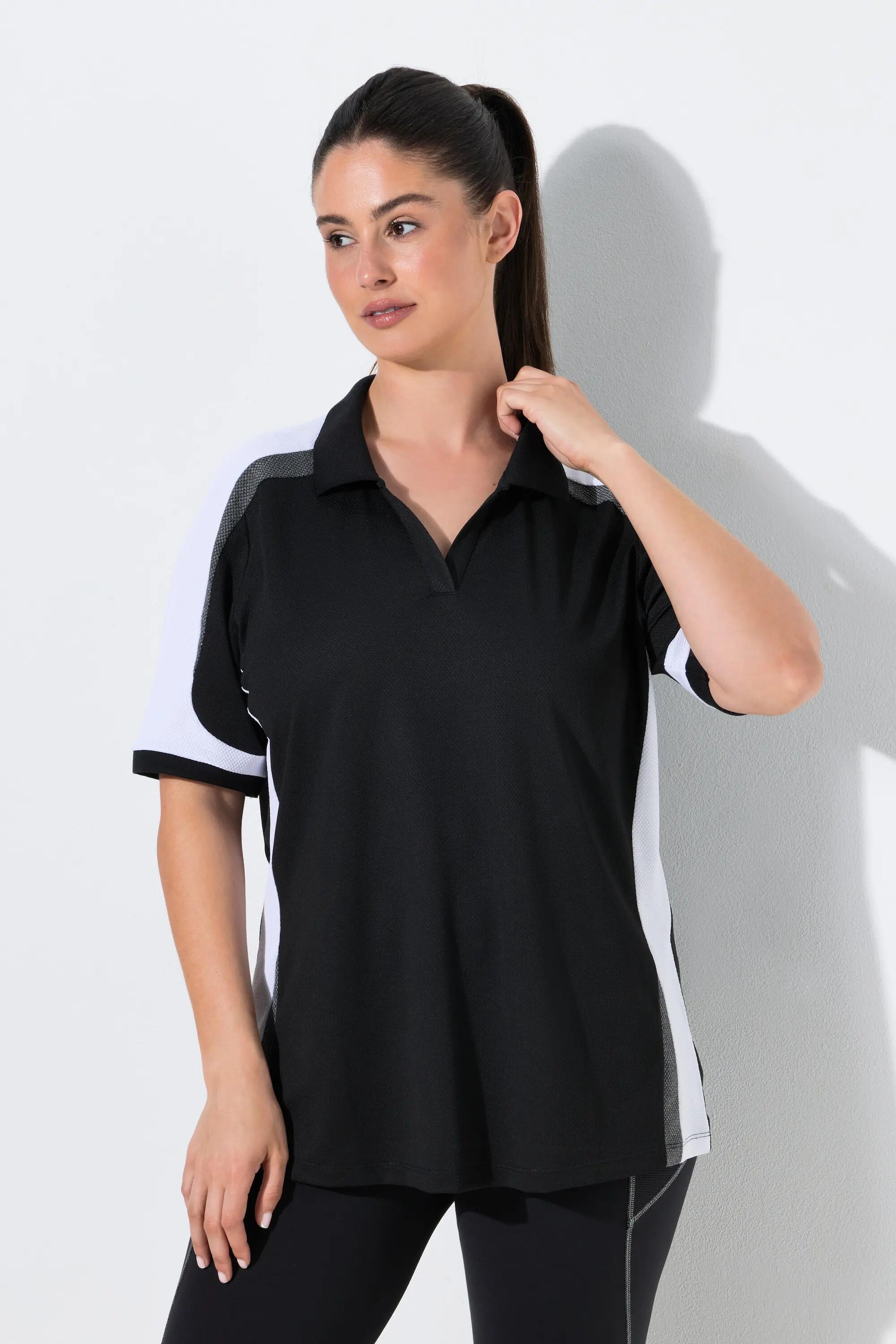 Dames Functioneel poloshirt antibacterieel polokraag korte mouwen 5/6