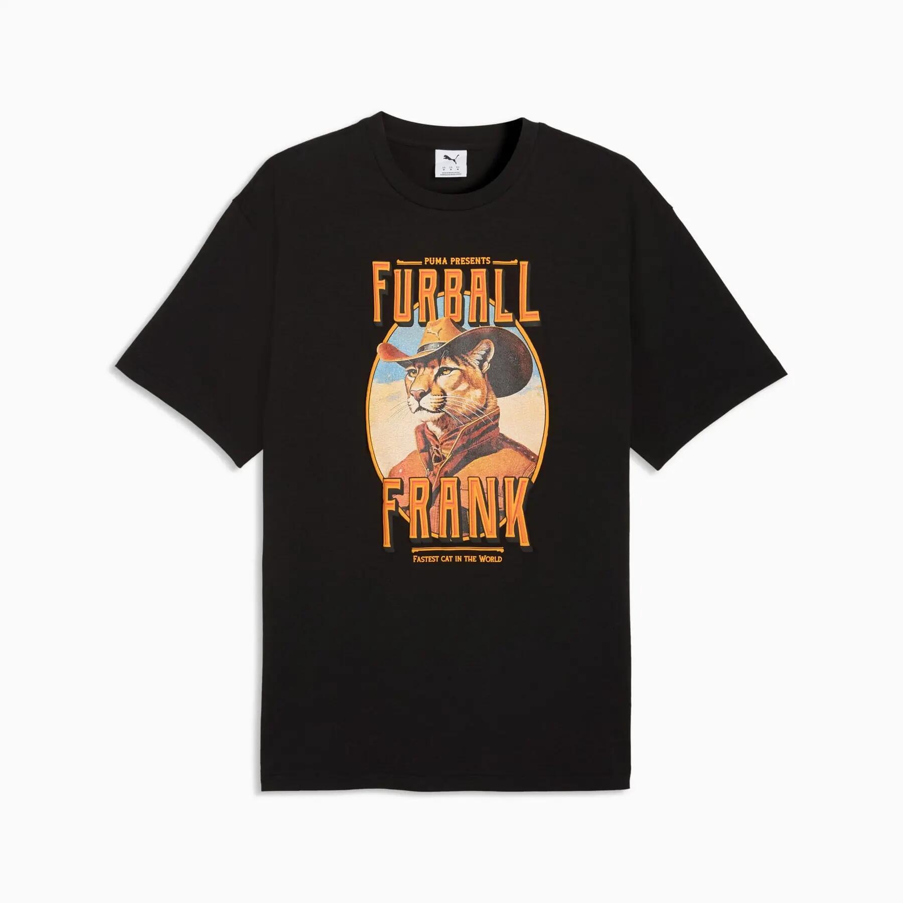 Tricou sport pentru bărbați Puma GRAPHIC CAT COWBOY RELAXED
