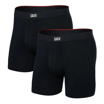 Boxershorts Heren - Vibe Xtra Soft Comfort - 2-pack - Zwart