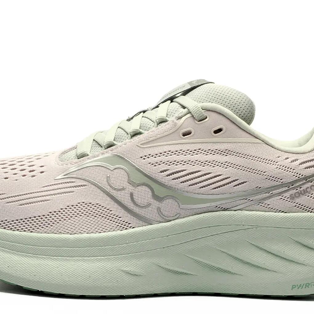 Saucony Ride 18 Women's Running Shoes - PWRRUN+ Cushioning, Grey