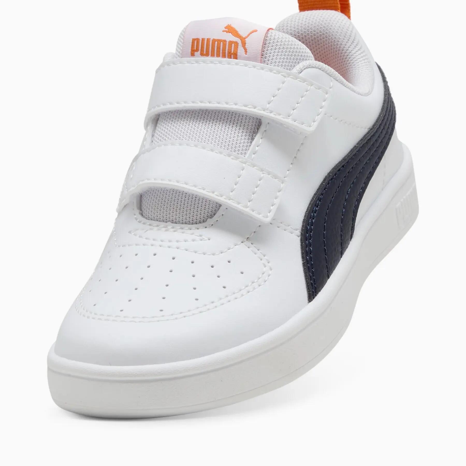 Tênis esportivo infantil Puma RICKIE V PS branco 39132740 tamanho 28 5/7