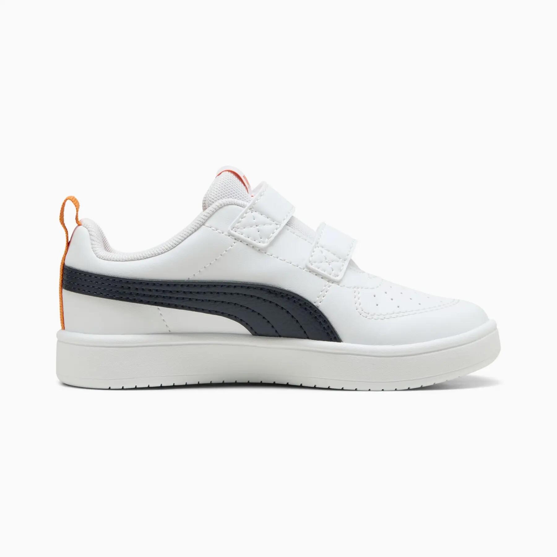 Tênis esportivo infantil Puma RICKIE V PS branco 39132740 tamanho 28 4/7