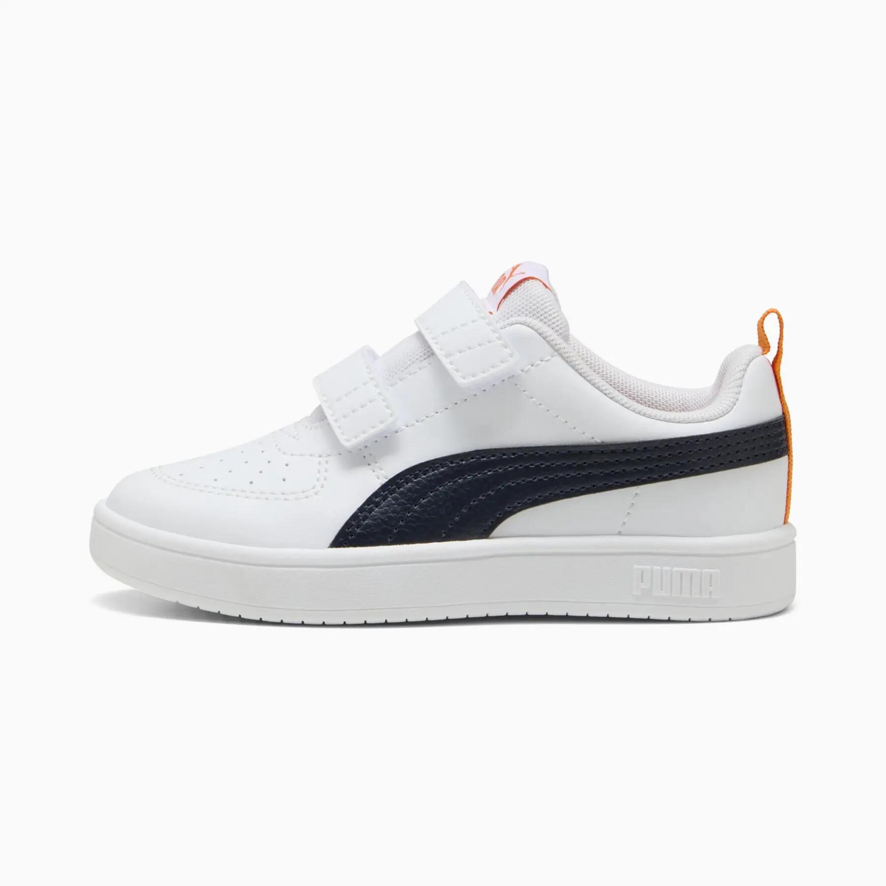 Tênis esportivo infantil Puma RICKIE V PS branco 39132740 tamanho 28 2/7