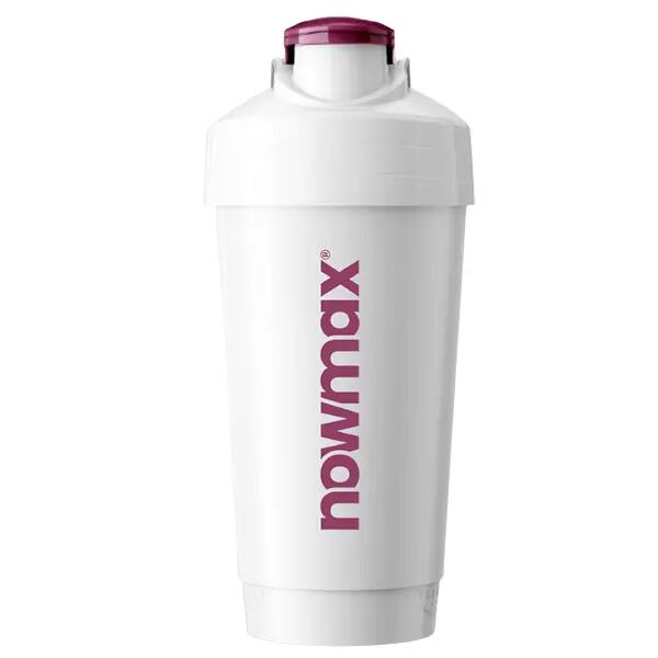 nowmax® Shaker 700 ml Biało - Pomarańczowy 3/3