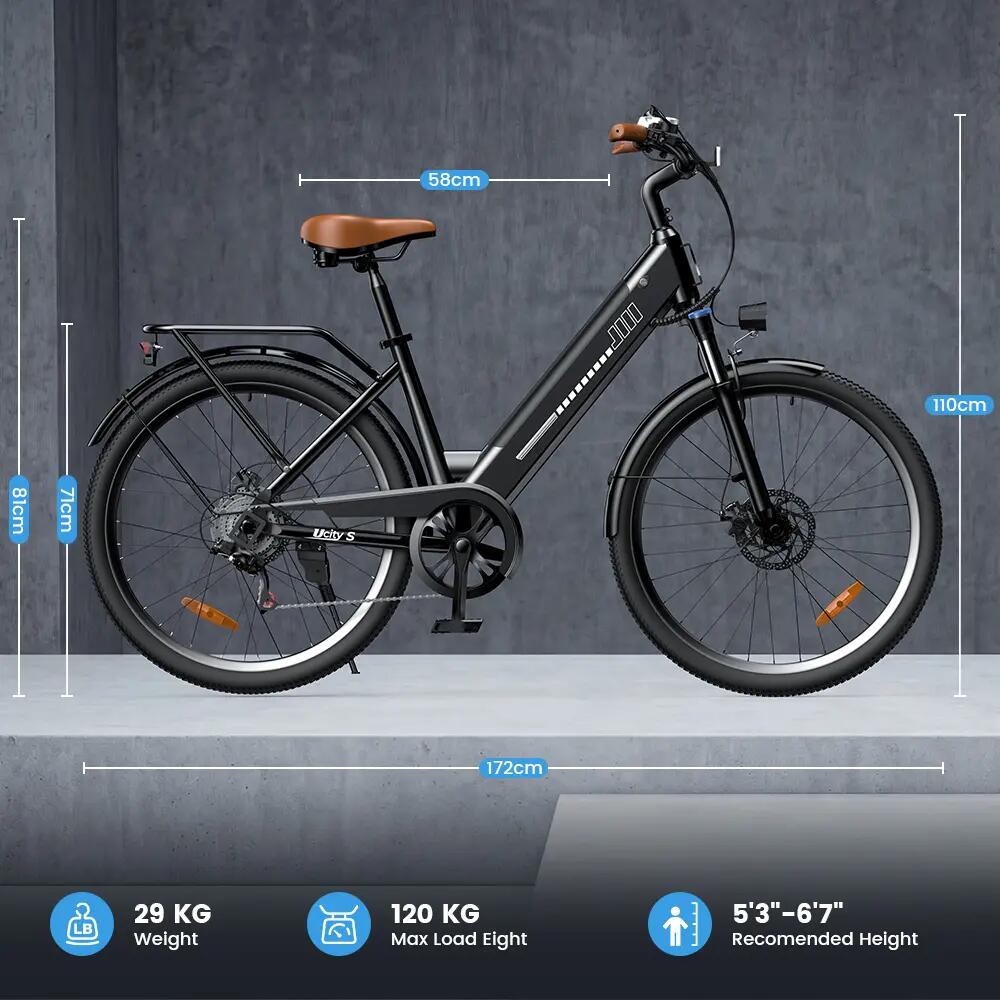 Bicicletta elettrica per adulti iScooter UcityS Batteria 36V 13Ah 15/15
