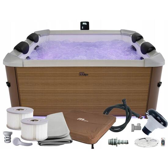 Panelowe SPA z hydromasażem MSpa Amber całoroczne 6 osobowe LED WIFI model 2026