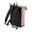 Sac à dos avec rabat roll-top en polyuréthane mat  - Nude Pink - One Size