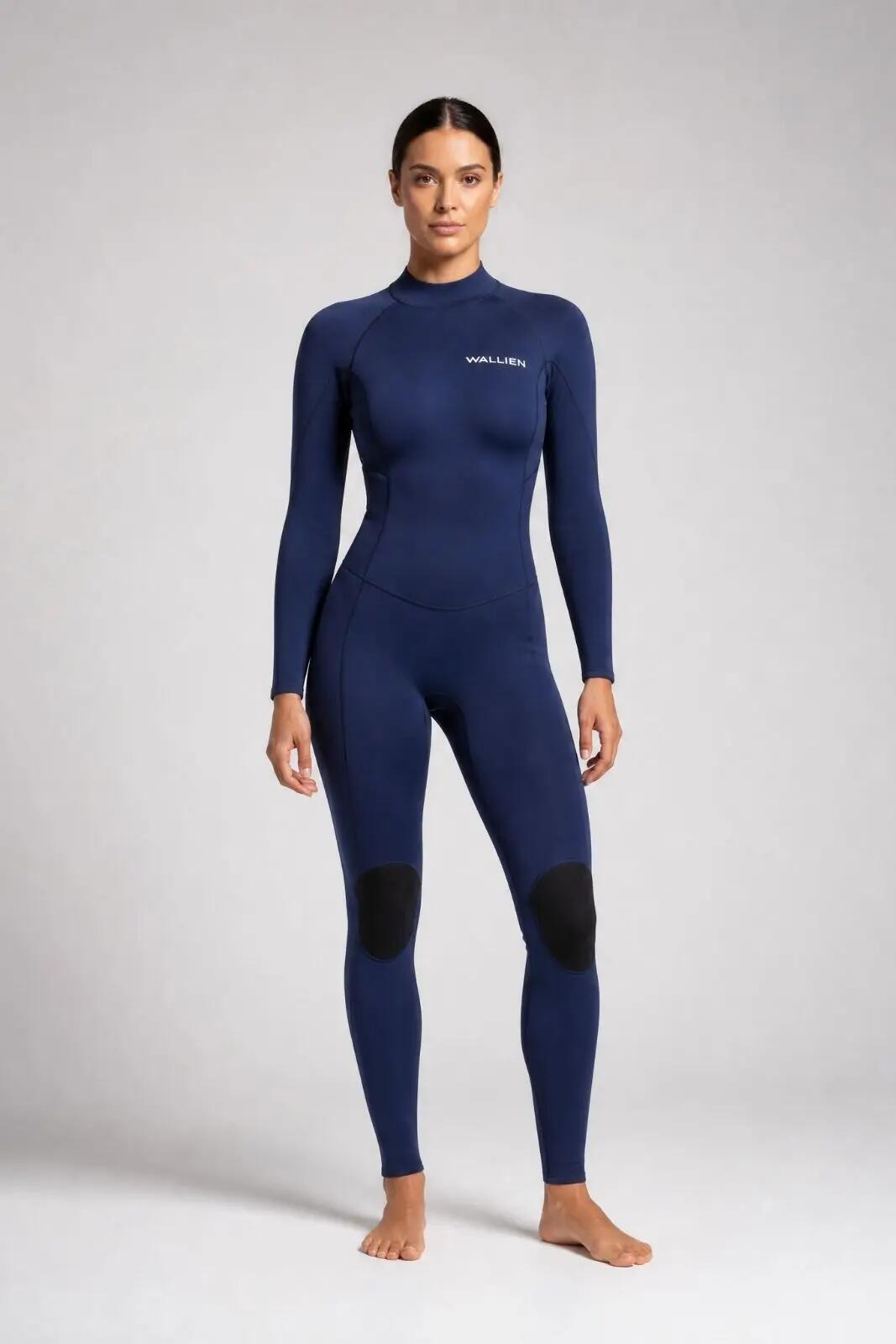 Combinaison Premium 3/2mm Haute Performance Surf Femme - Bleu Marine 2/7