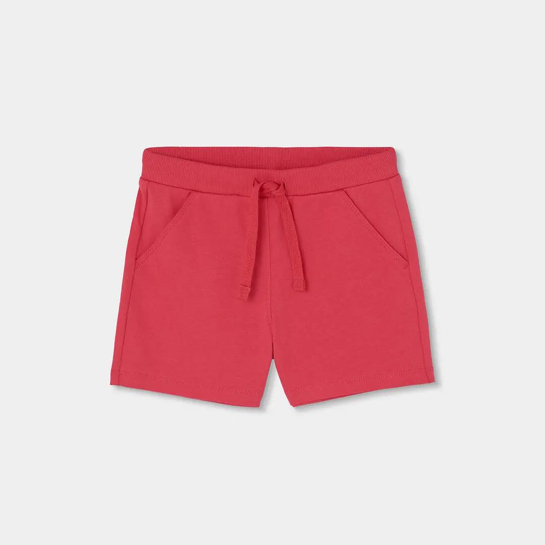 Conjunto de algodón para niña con camiseta estampada y short rosa 4/7