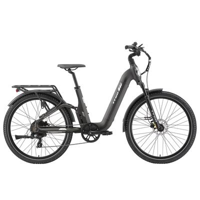 Elektrische stadsfiets voor volwassenen ttgo e-suvo 250w motor 120km max bereik
