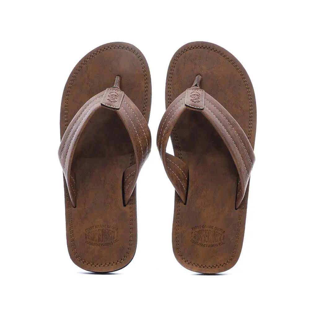Chanclas Superdry Vintage Marrones para Hombre 4/4