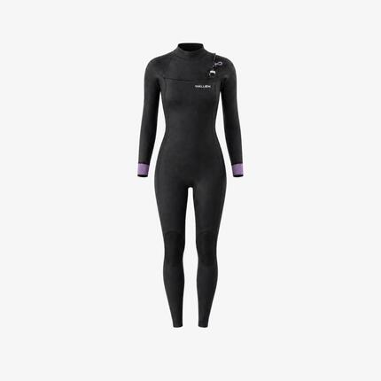 Dames Surfen Premium Wetsuit 4/3mm High Performance - Zwart