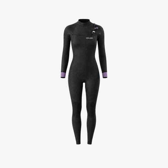 Dames Surfen Premium Wetsuit 4/3mm High Performance - Zwart