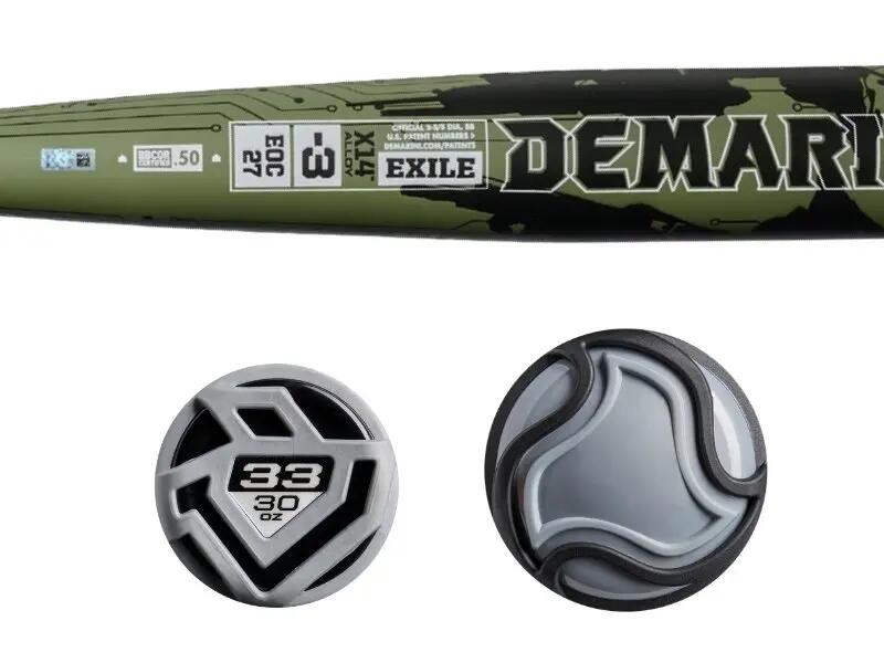 DeMarini  Baseballschläger | Größe 34 Zoll BBCOR  (-3) 2 5/8 3/3