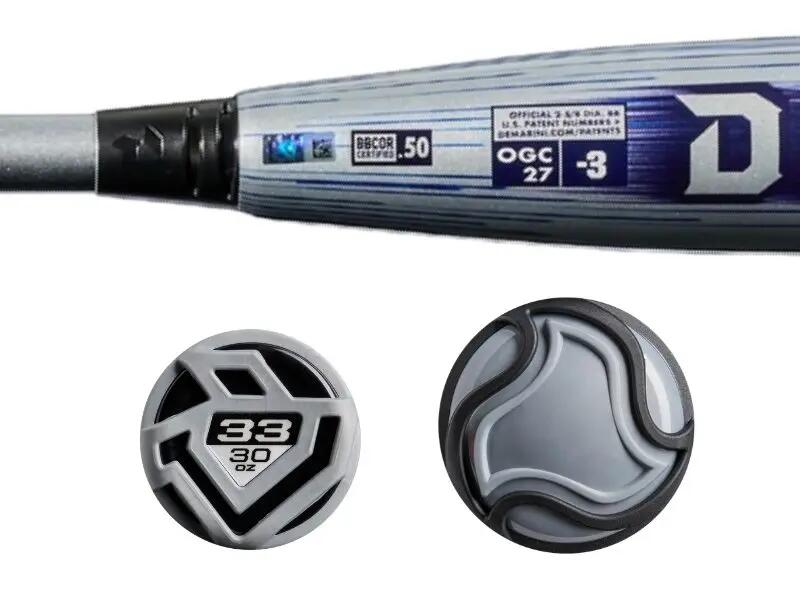 DeMarini  Baseballschläger | Größe 33 Zoll BBCOR  (-3) 2 5/8 4/4