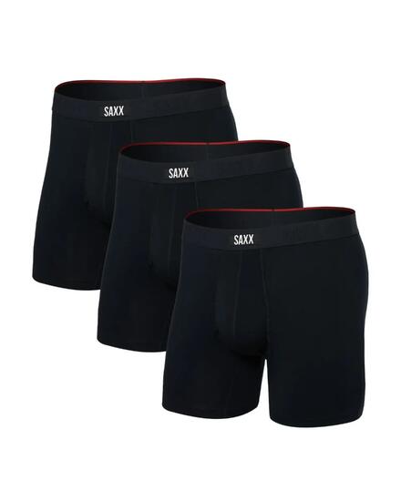 Boxershorts heren - Vibe Xtra Soft Comfort - 3-pack - Zwart