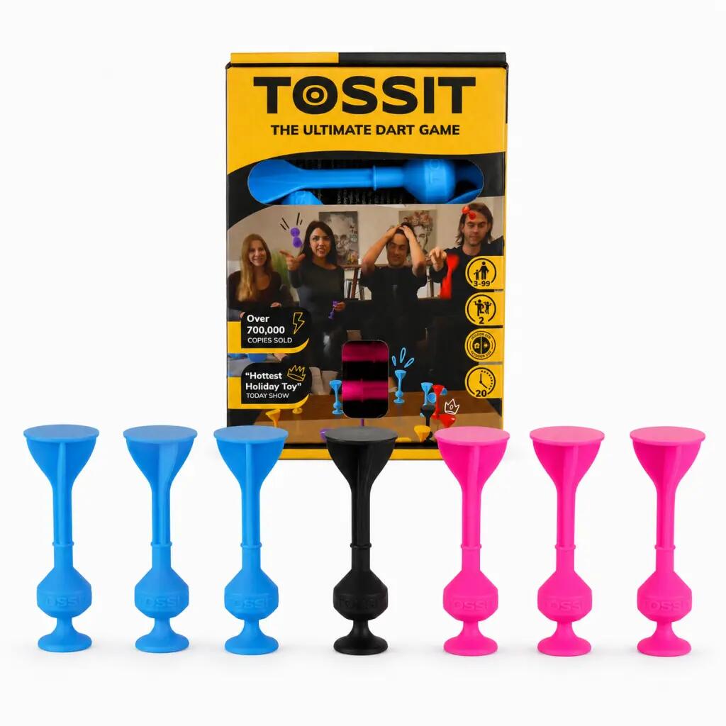 Starter Pack pink-kék tapadókorongos darts játék 2 főre 1/4
